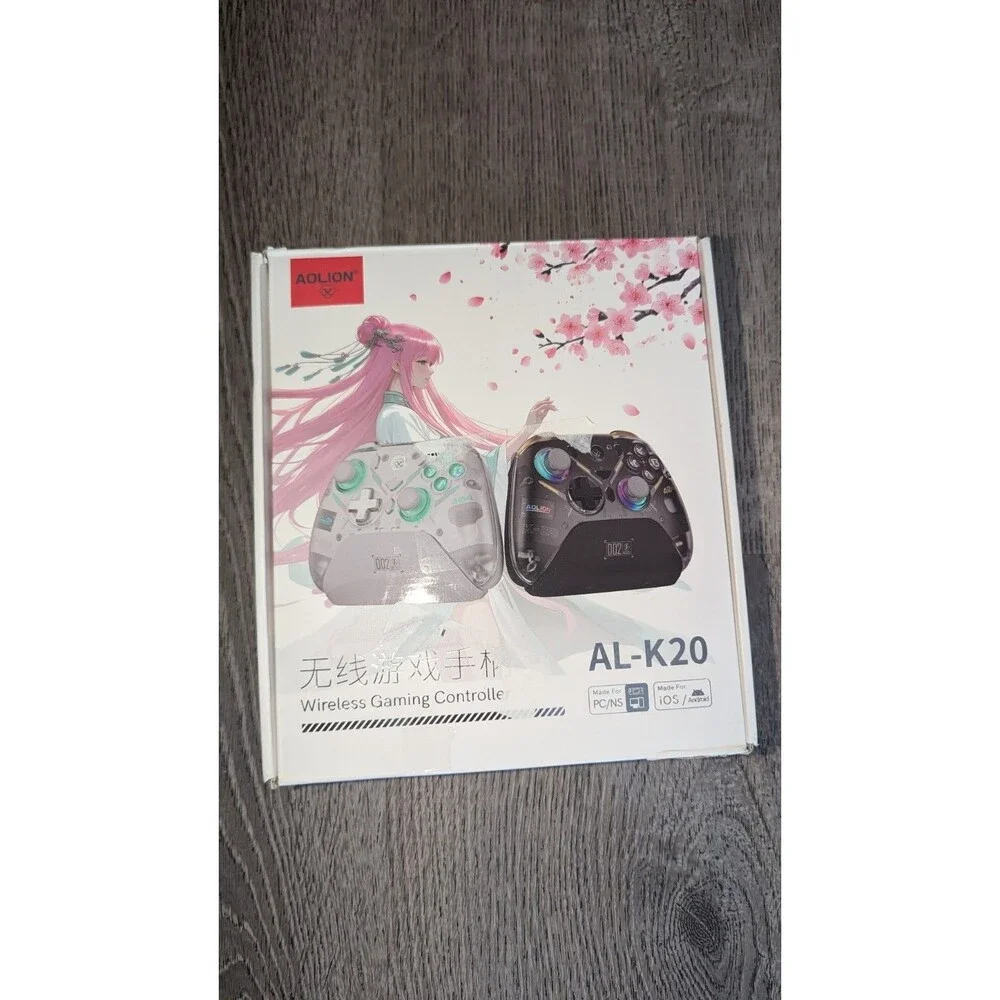 Aolion K20 RGB Wireless Gaming Controller Hall Effect Joystick Trigger Switch PC
